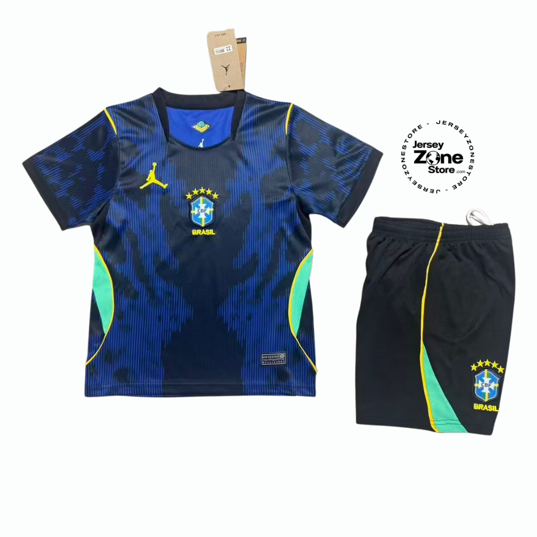 Brazil Kids Jordan Away 2026 World Cup - Kit Kids Brasil
