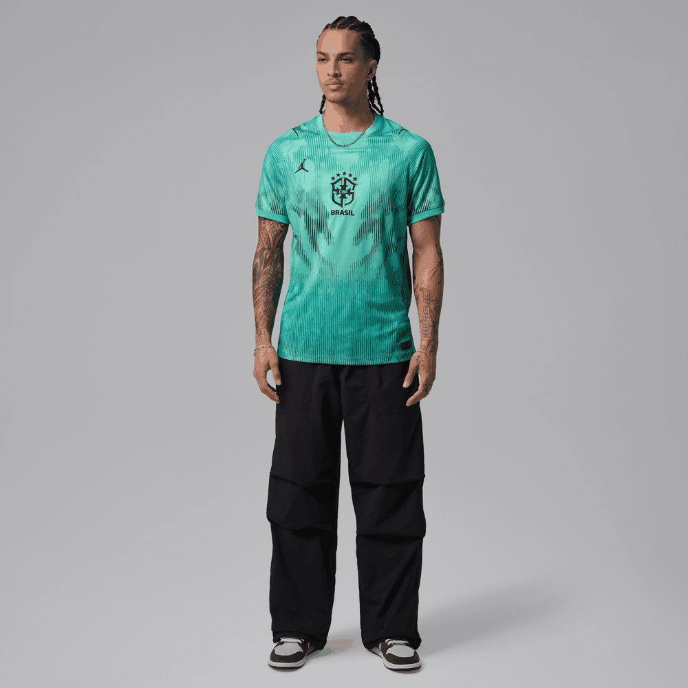 Brasil Jordan 2026 Mens Short Sleeve Goalkeeper Jersey World Cup Brazil - Fan Version