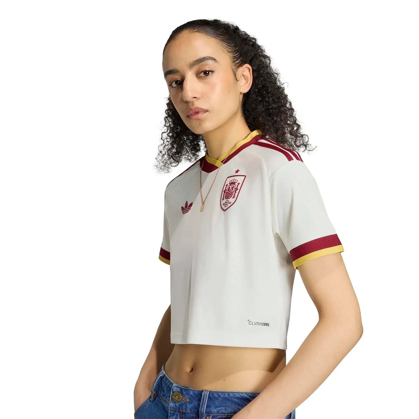 Spain Women's Away Cropped Soccer Jersey World cup 2026 - Fan Version