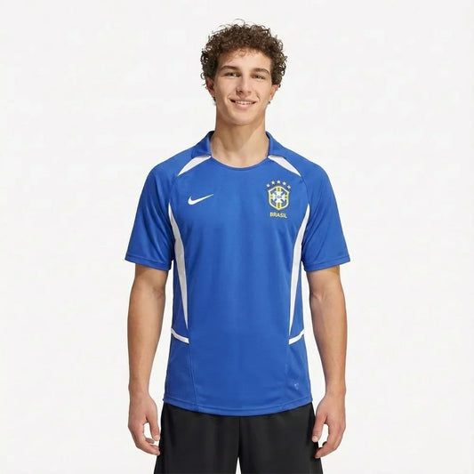 Brazil 2002 II Away Jersey - Retro Version