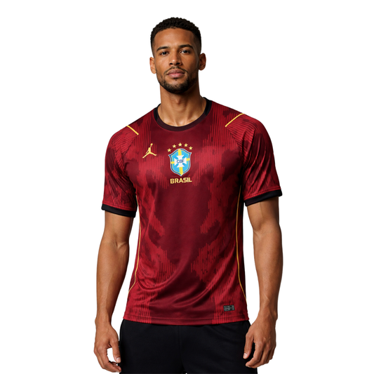 Brazil Special Edition Red Jersey 2026 Jordan - Vermelha Fan Version Brasil