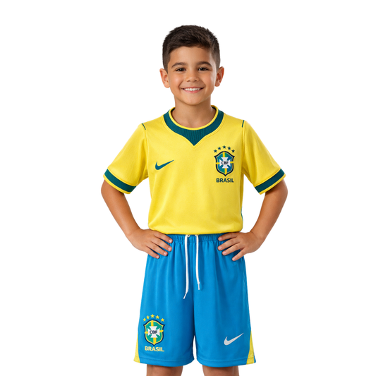 Set Kids Brazil World Cup 2026 Kit Kids