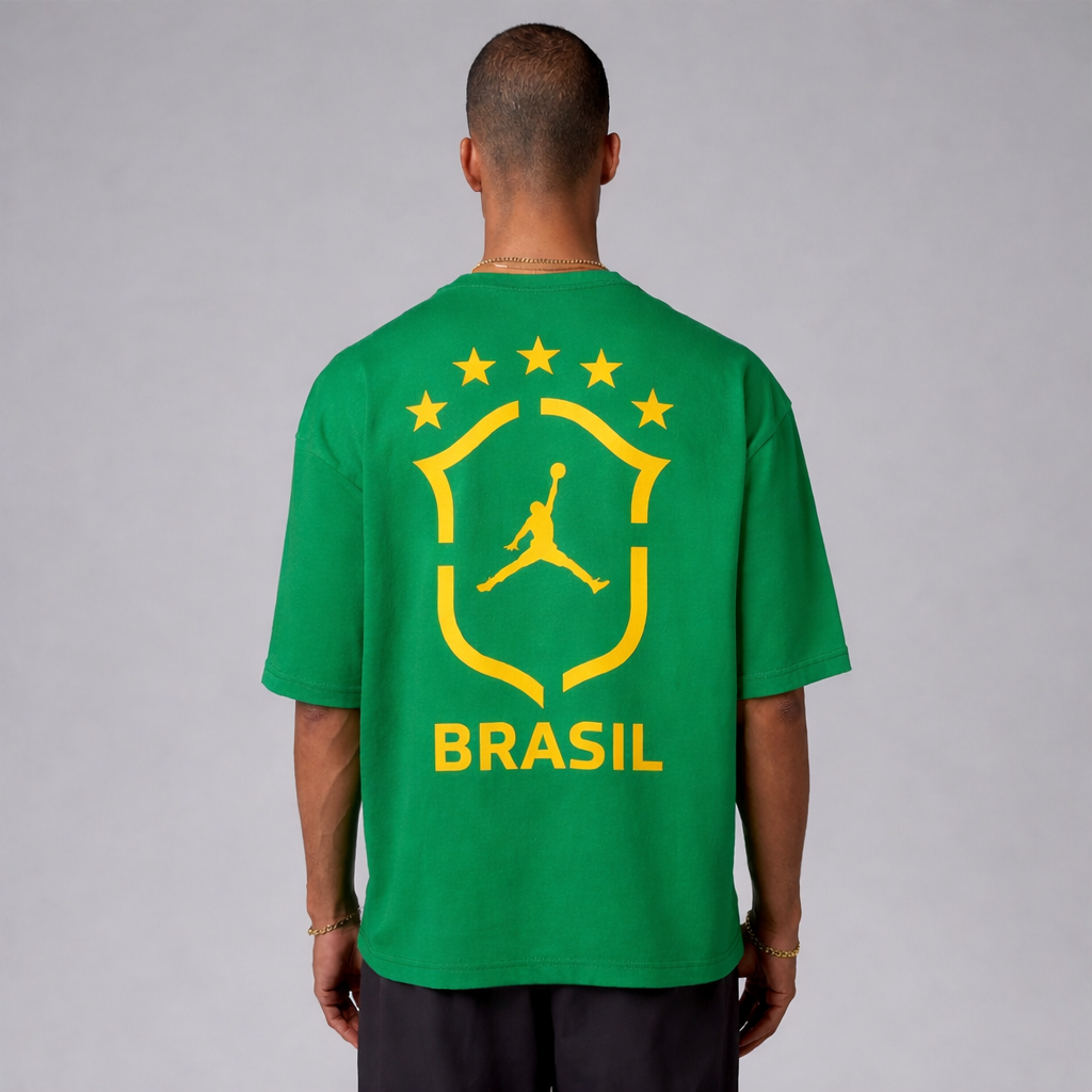 Brazil Air Jordan 85 Oversized green